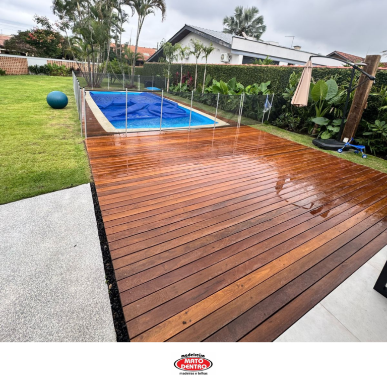 Deck Cumaru, garapeira e Pinus tratado