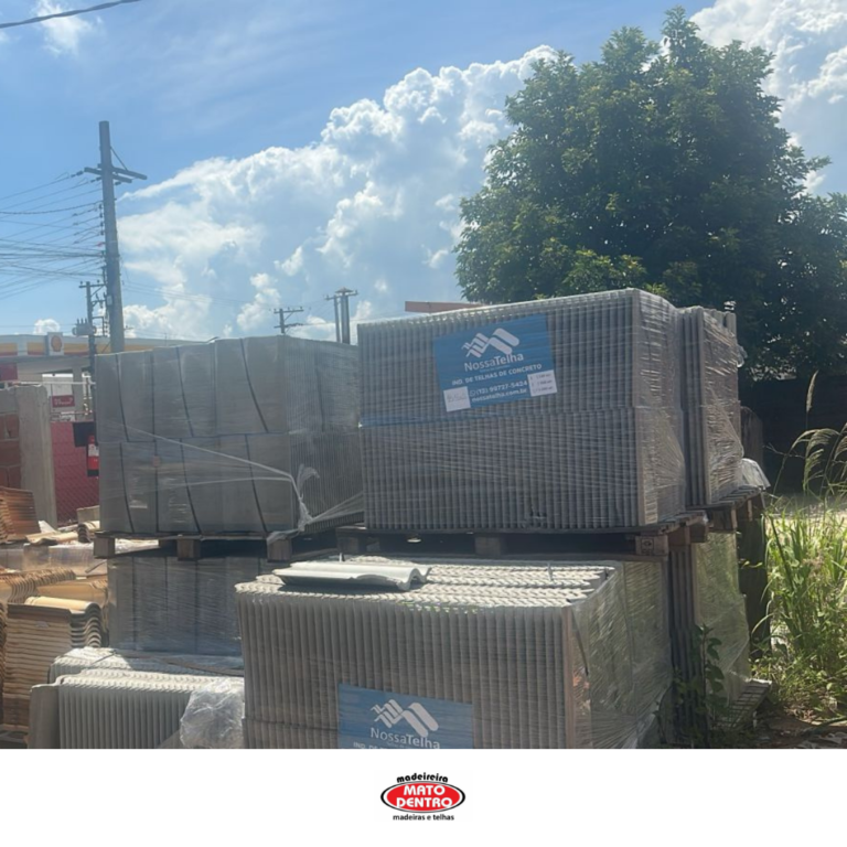 Telha cimento e mesclada